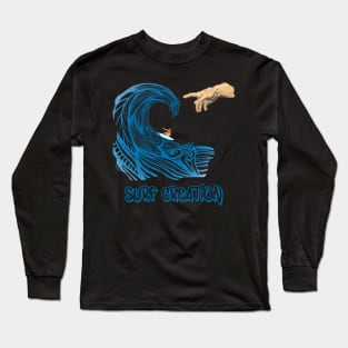 Surf Creation Michelangelo Big Blue Wave Long Sleeve T-Shirt